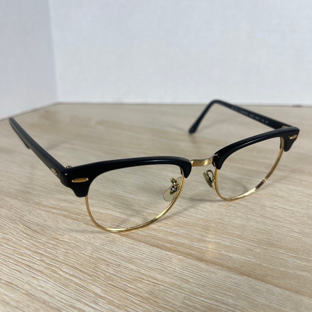 Ray-Ban RB3016 Clubmaster W0365 Sunglasses FRAMES ONLY Polished Black 49-21-140